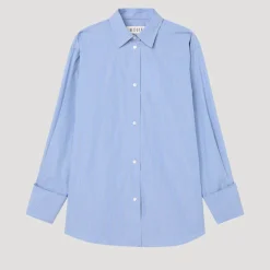Women ROHE - Chemise Rayée - Bleu