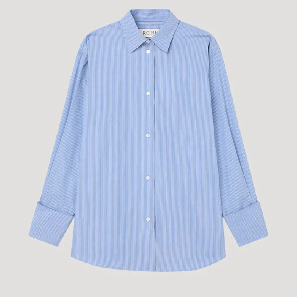 Women ROHE - Chemise Rayée - Bleu