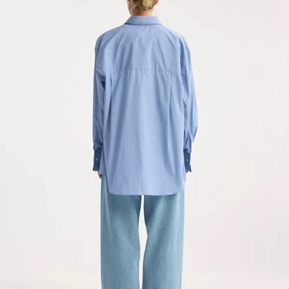 Women ROHE - Chemise Rayée - Bleu