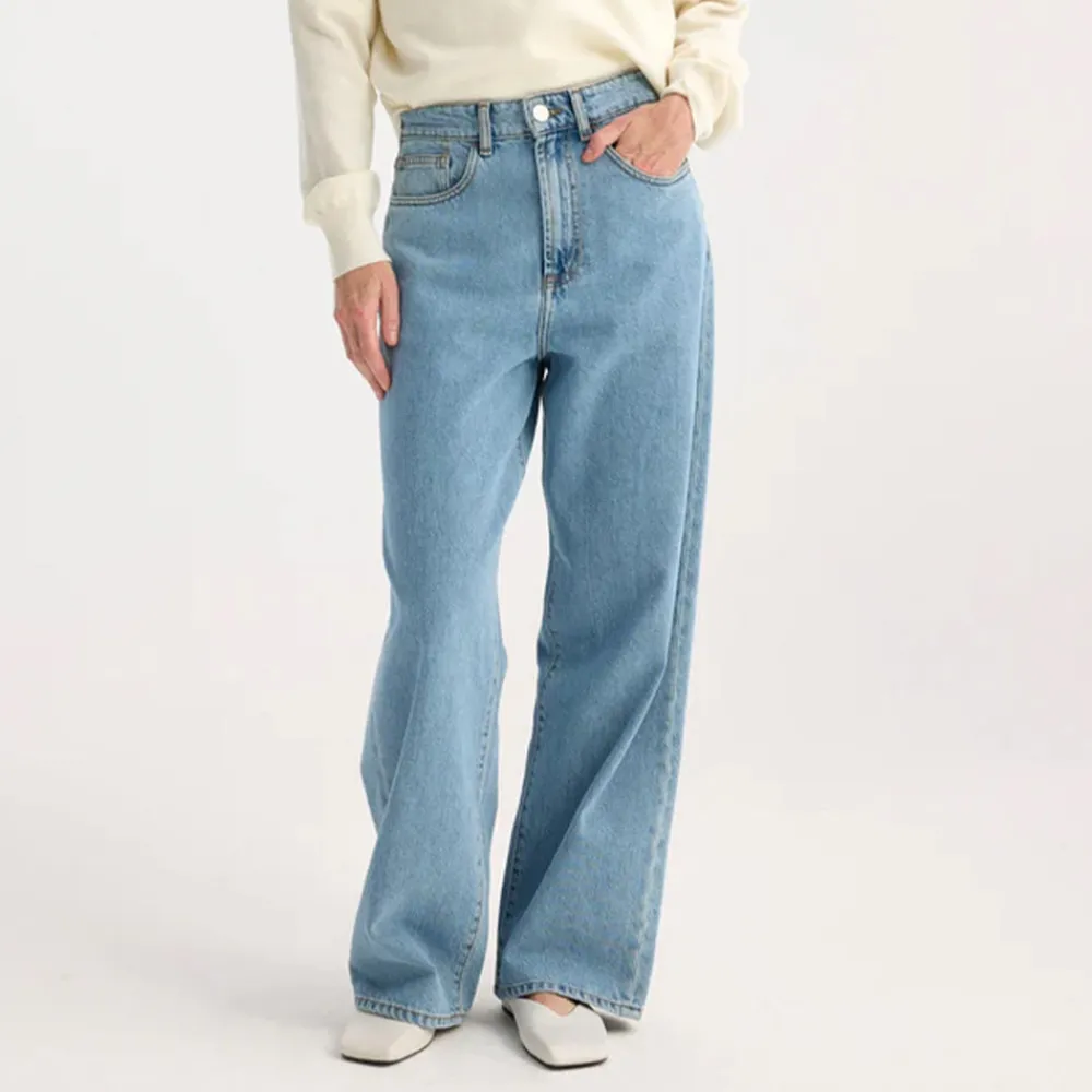 Women ROHE - Jeans Wide Leg - Denim Blue