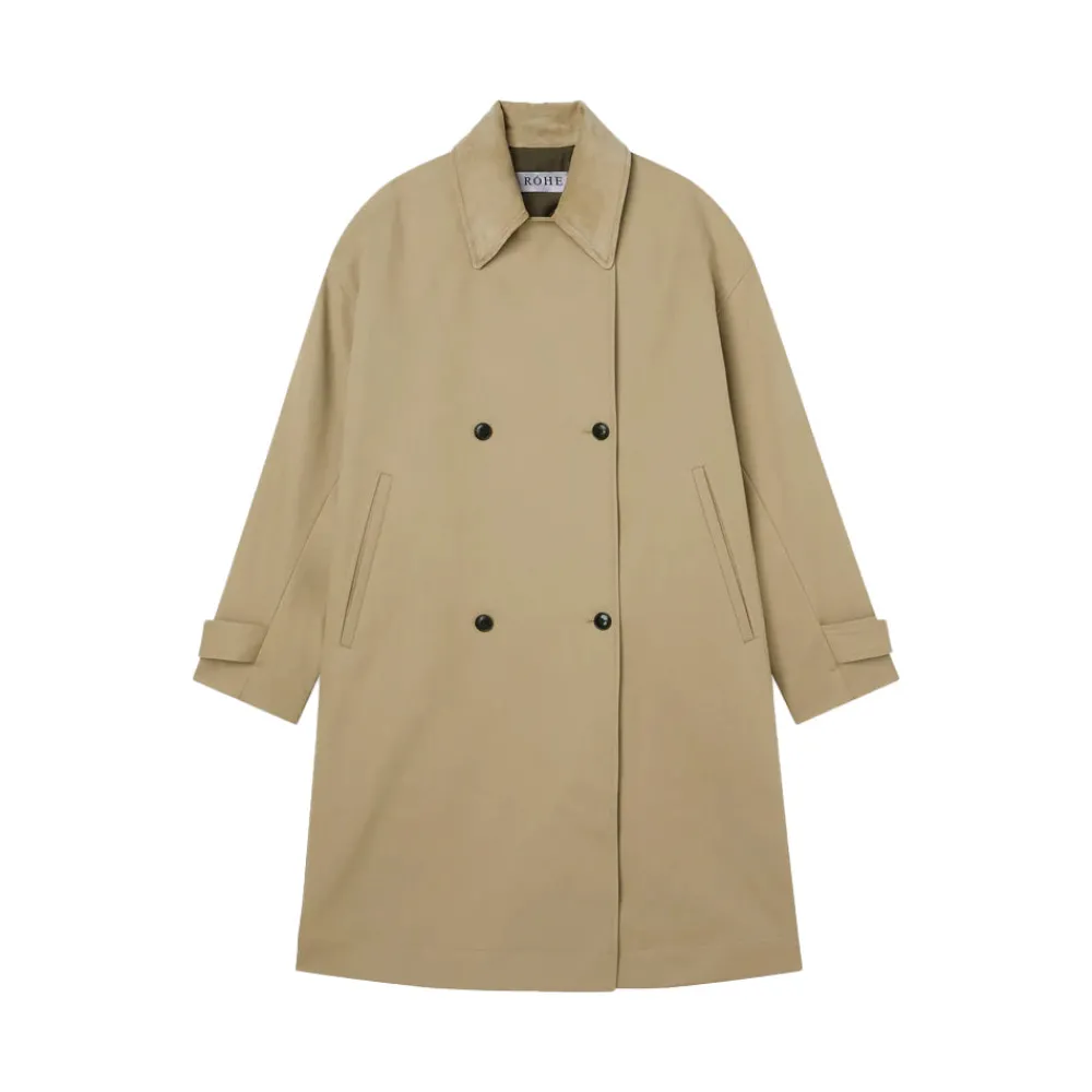 Women ROHE - Manteau Garden - Beige