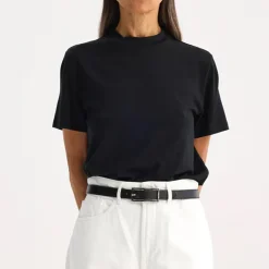 Women ROHE - T-shirt Spring - Noir
