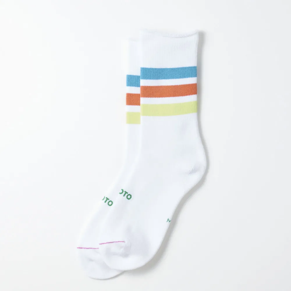 Women ROTOTO - Chaussettes 3 bandes - Bleu/Orange/Vert