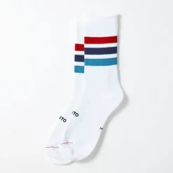 Women ROTOTO - Chaussettes 3 bandes - Rouge/Marine/Bleu