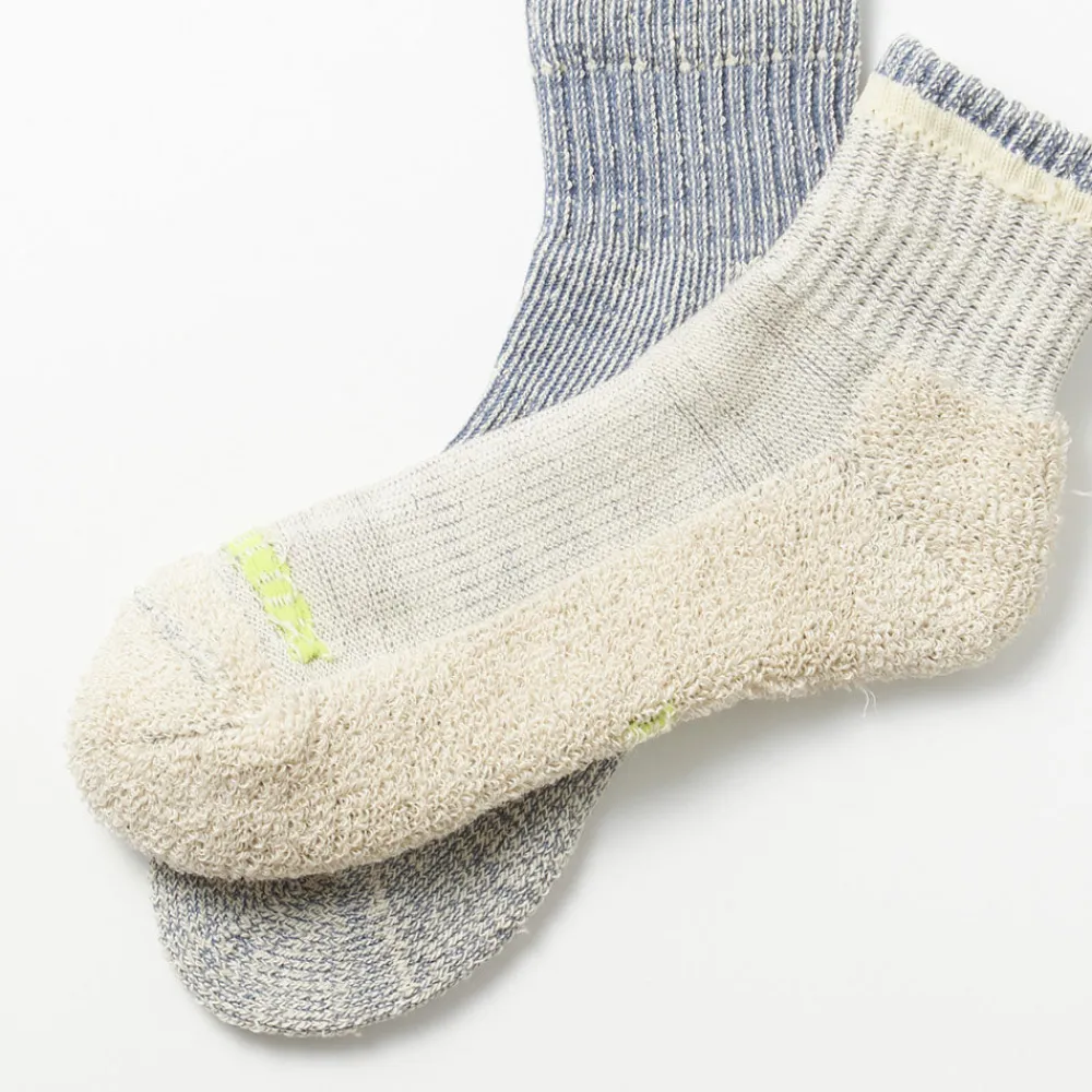 Women Rototo - Chaussettes courtes chinées - Bleu