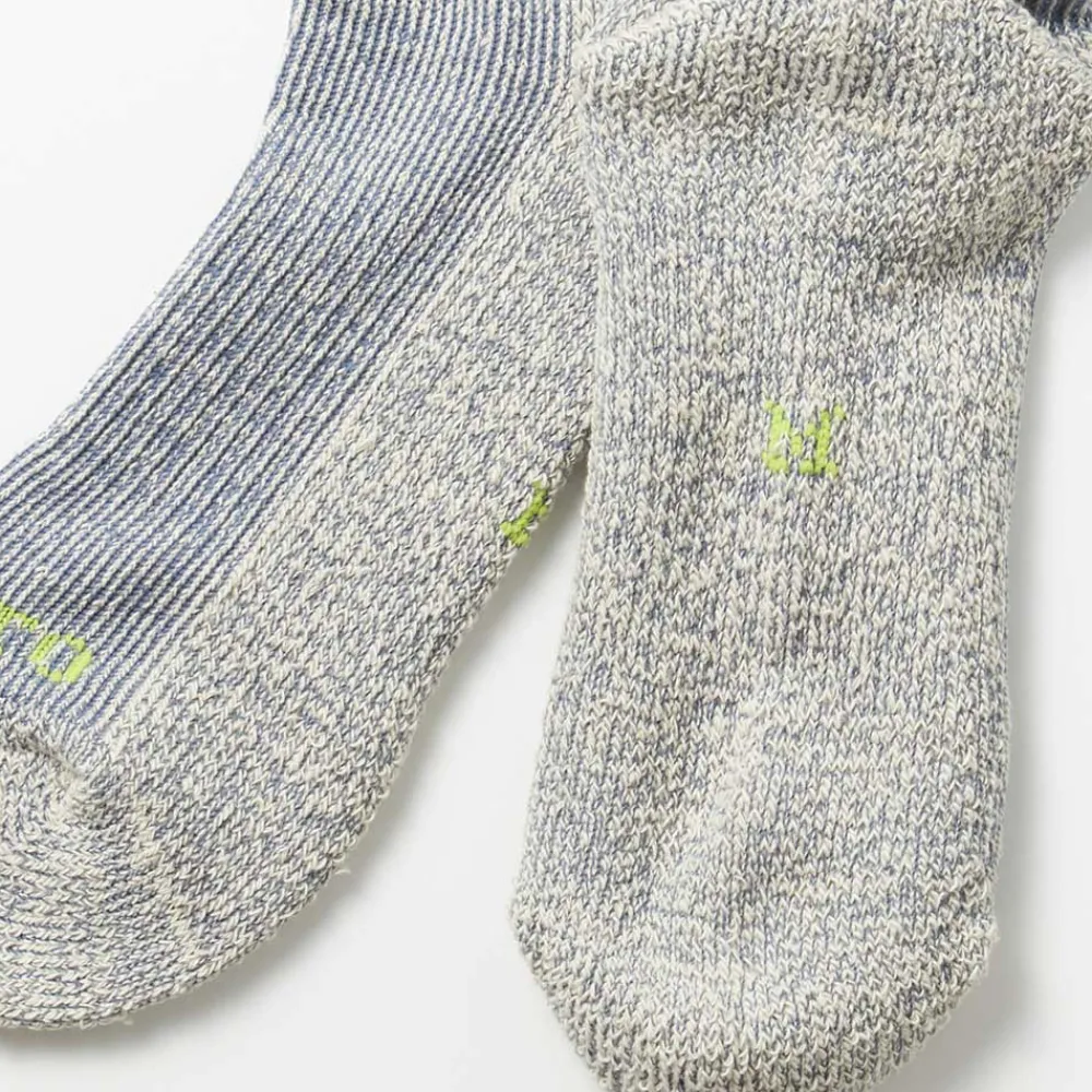 Women Rototo - Chaussettes courtes chinées - Bleu