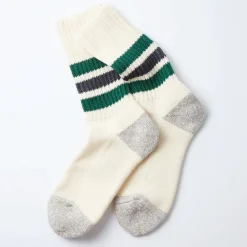 Women Rototo - Chaussettes Côtelées - Vert & Gris