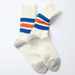 Women Rototo - Chaussettes Côtelées - Bleu & Orange