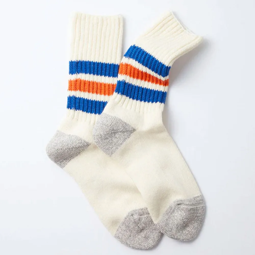 Women Rototo - Chaussettes Côtelées - Bleu & Orange