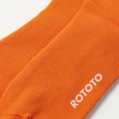 Women Rototo - Chaussettes Rayées - Orange