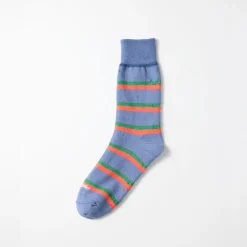 Women ROTOTO - Chaussettes Rayées - Bleu