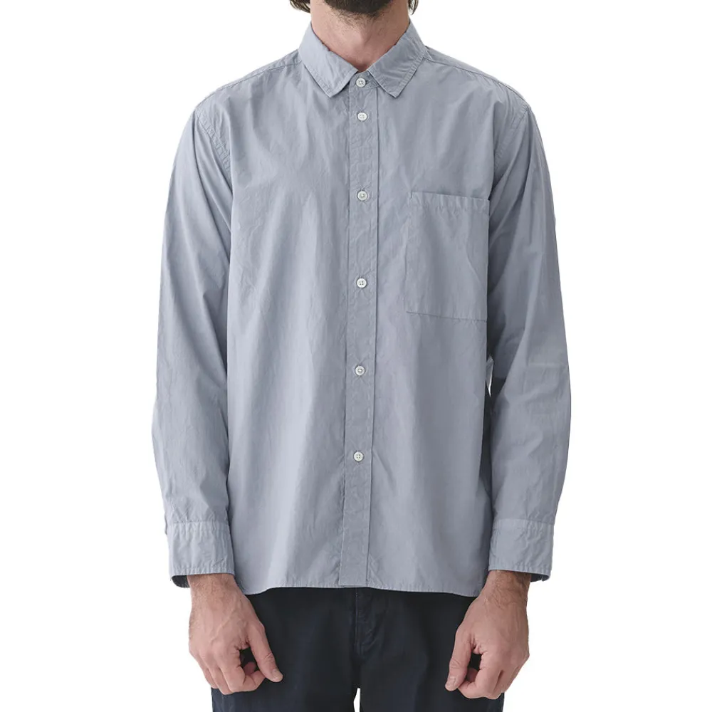 Sage de Cret - Chemise Broadcloth - Bleu