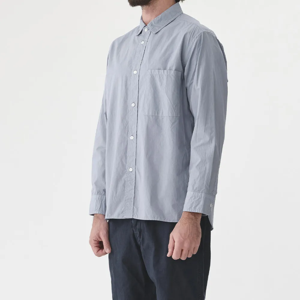 Sage de Cret - Chemise Broadcloth - Bleu