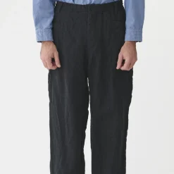 Sage de Cret - Pantalon Pegtop Herringbone - Noir