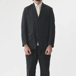Sage de Cret - Veste Herringbone Tumbler - Gris foncé