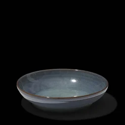 MERCI Saladier en grès émaillé Jaspe - Bleu