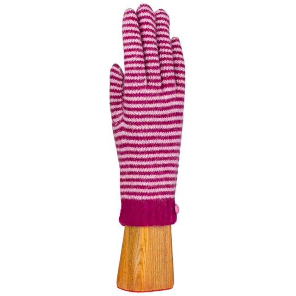 Women Santacana - Gants rayés - Rose