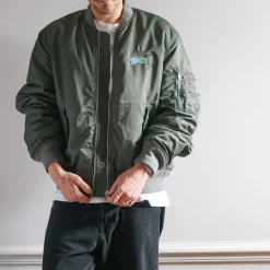 Women Schott x Merci - Bomber Vintage - Vert