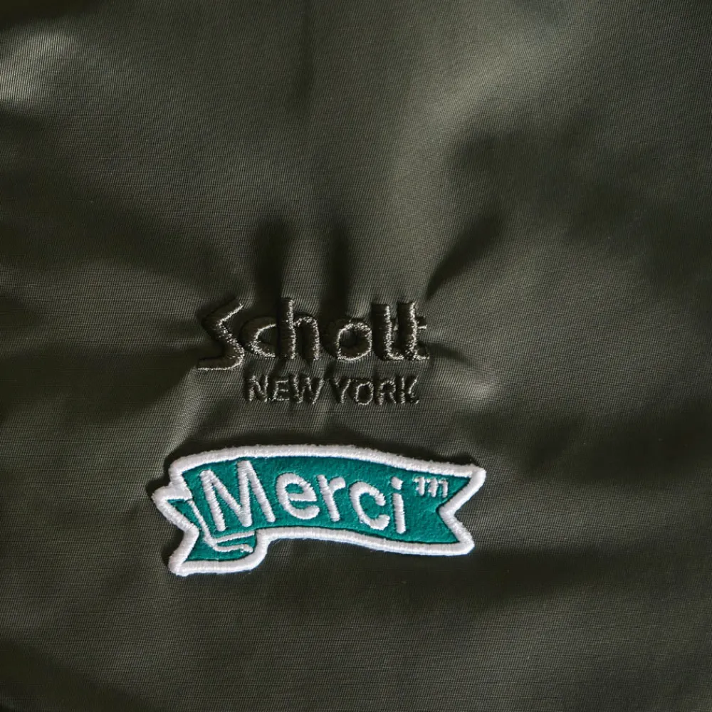 Women Schott x Merci - Bomber Vintage - Vert