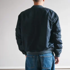 Women Schott x Merci - Bomber Vintage - Marine