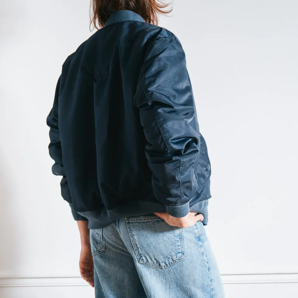Women Schott x Merci - Bomber Vintage - Marine