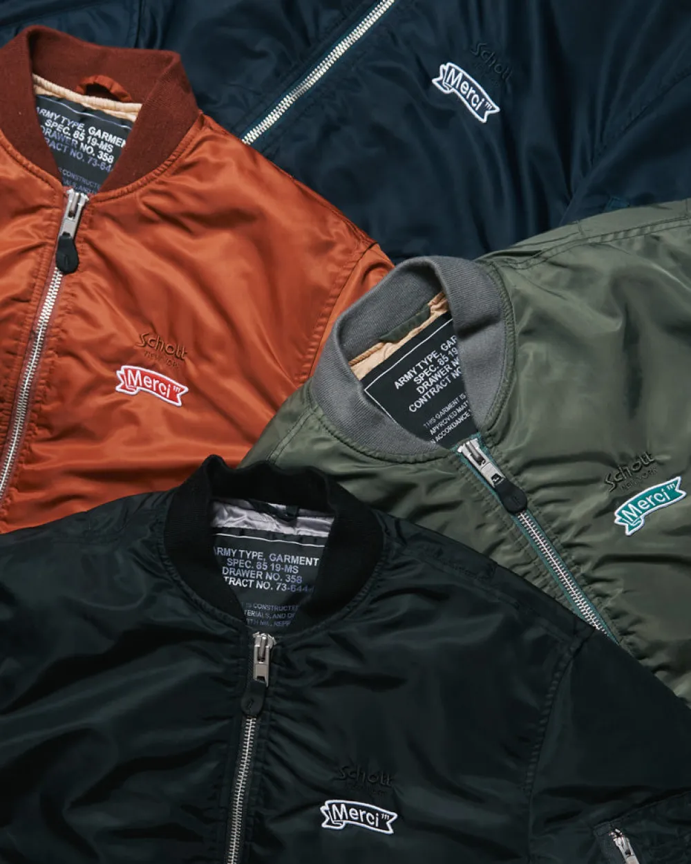 Women Schott x Merci - Bomber Vintage - Marron
