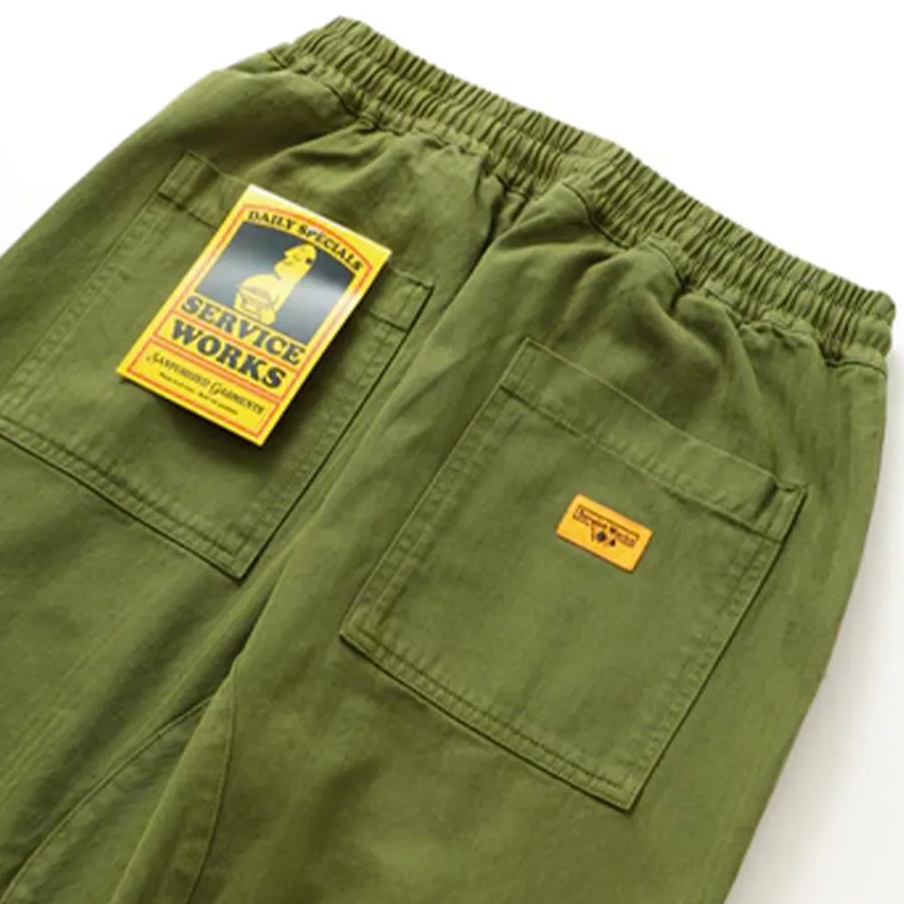SERVICE WORKS - Pantalon à chevrons - Pesto