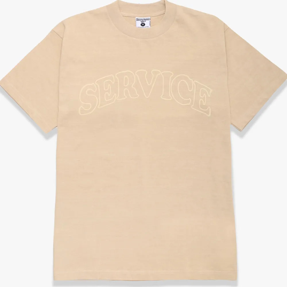 Service Works - Tee Shirt Arch Logo - Beige