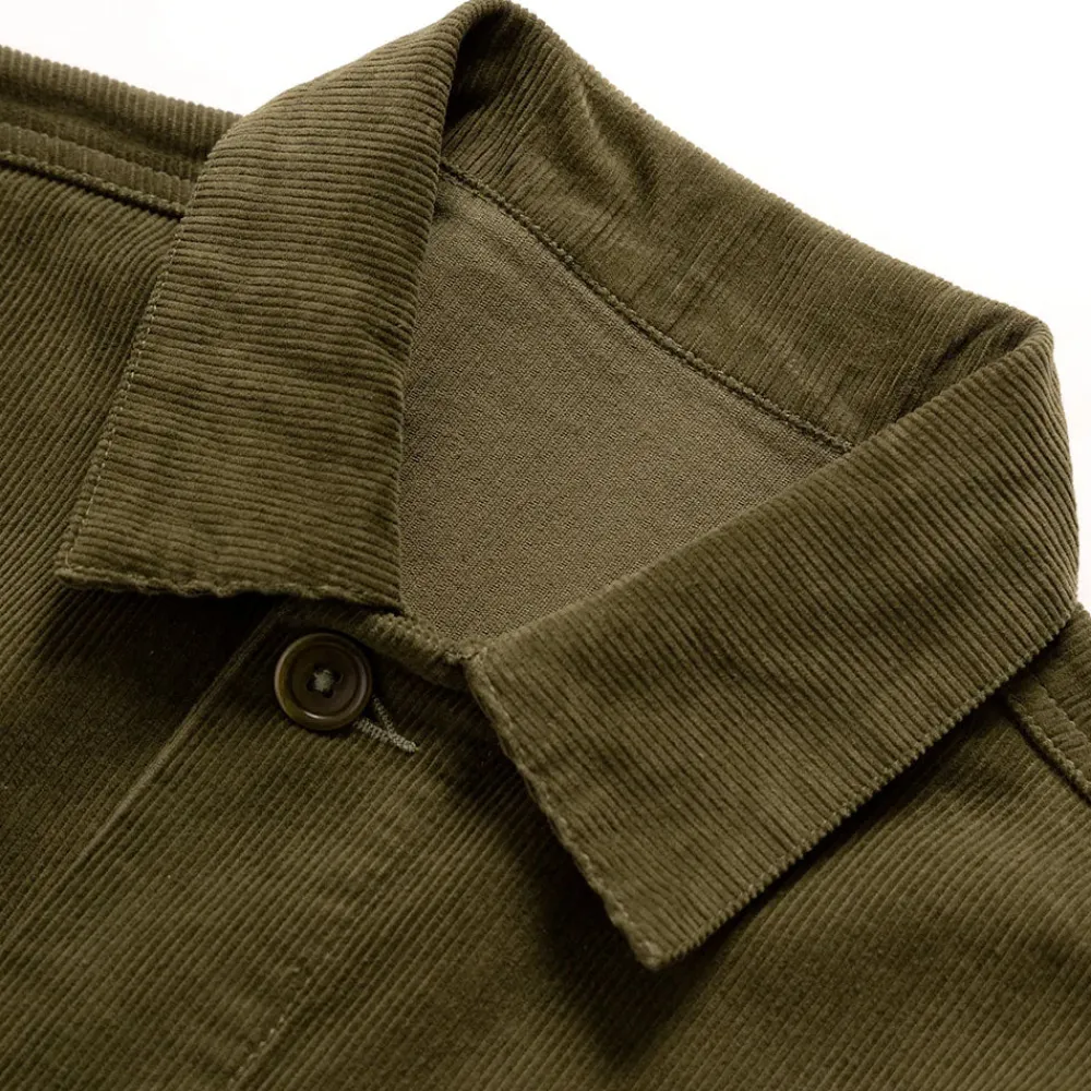 SERVICE WORKS - Veste en velours - Olive