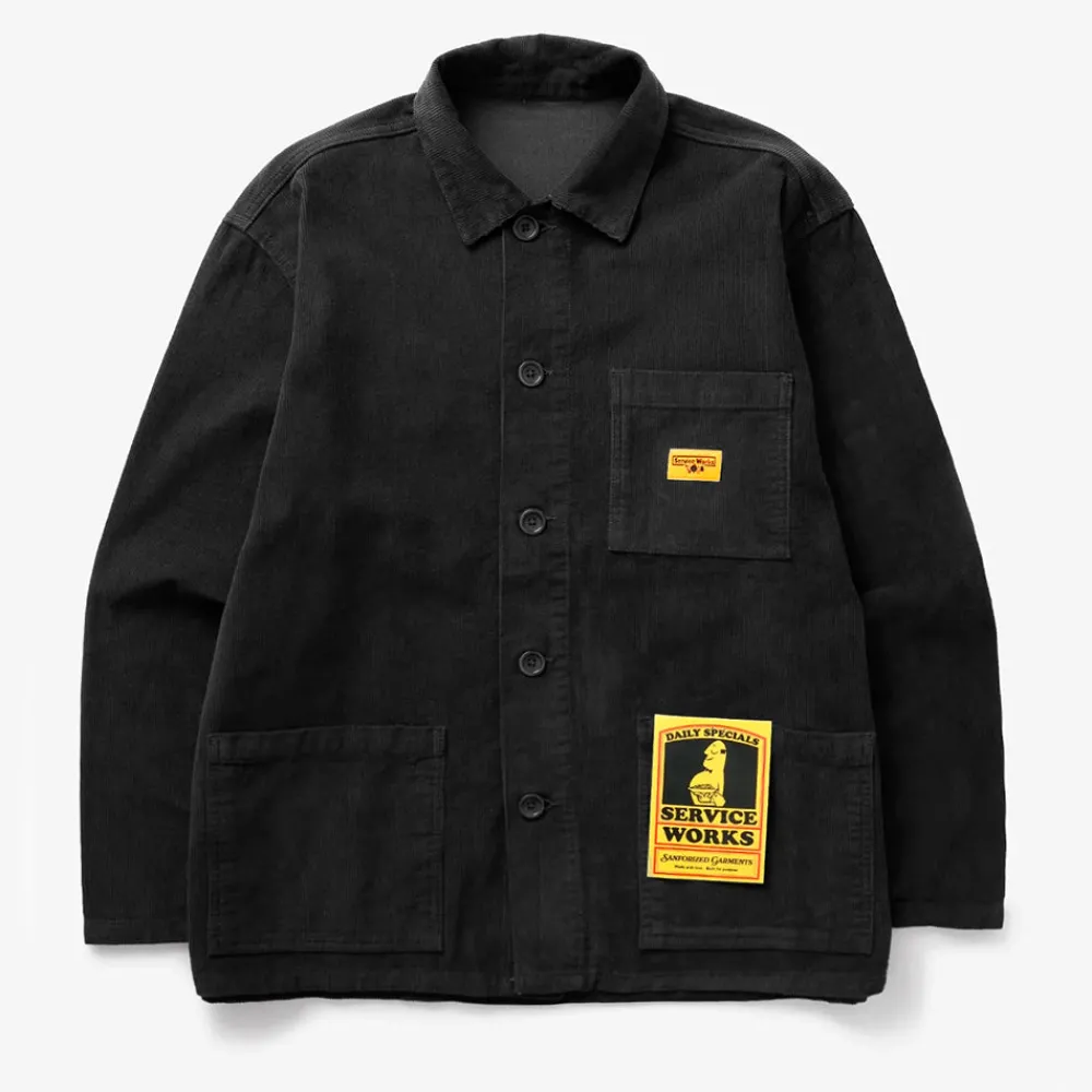 SERVICE WORKS - Veste en velours - Noir