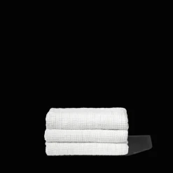 200 LINTEX Serviette de bain en lin - Waffle - Blanc Optique