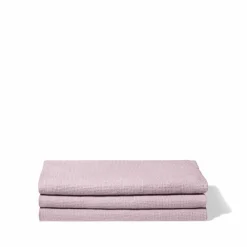200 LINTEX Serviette de bain en lin - Nid d'abeille - Parme Fuji Iro