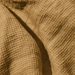 200 LINTEX Serviette de bain en lin - Nid d'abeille - Jaune Asahi