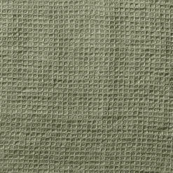 200 LINTEX Serviette de bain en lin - Nid d'abeille - Vert Komorebi
