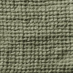 200 LINTEX Serviette de bain en lin - Waffle - Vert Komorebi