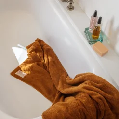 2100 GAZEX Serviette de bain en éponge - Brique de Sienne
