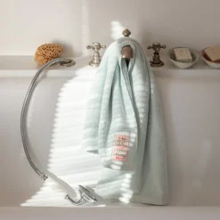 2100 GAZEX Serviette de bain en éponge - Bleu Antiparos