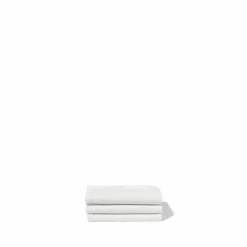 200 LINTEX Serviette de bain invité en lin - Nid d'abeille - Blanc Optique
