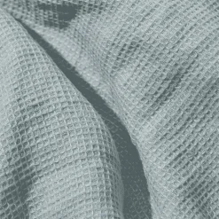 200 LINTEX Serviette de bain invité en lin - Nid d'abeille - Gris Vésuve