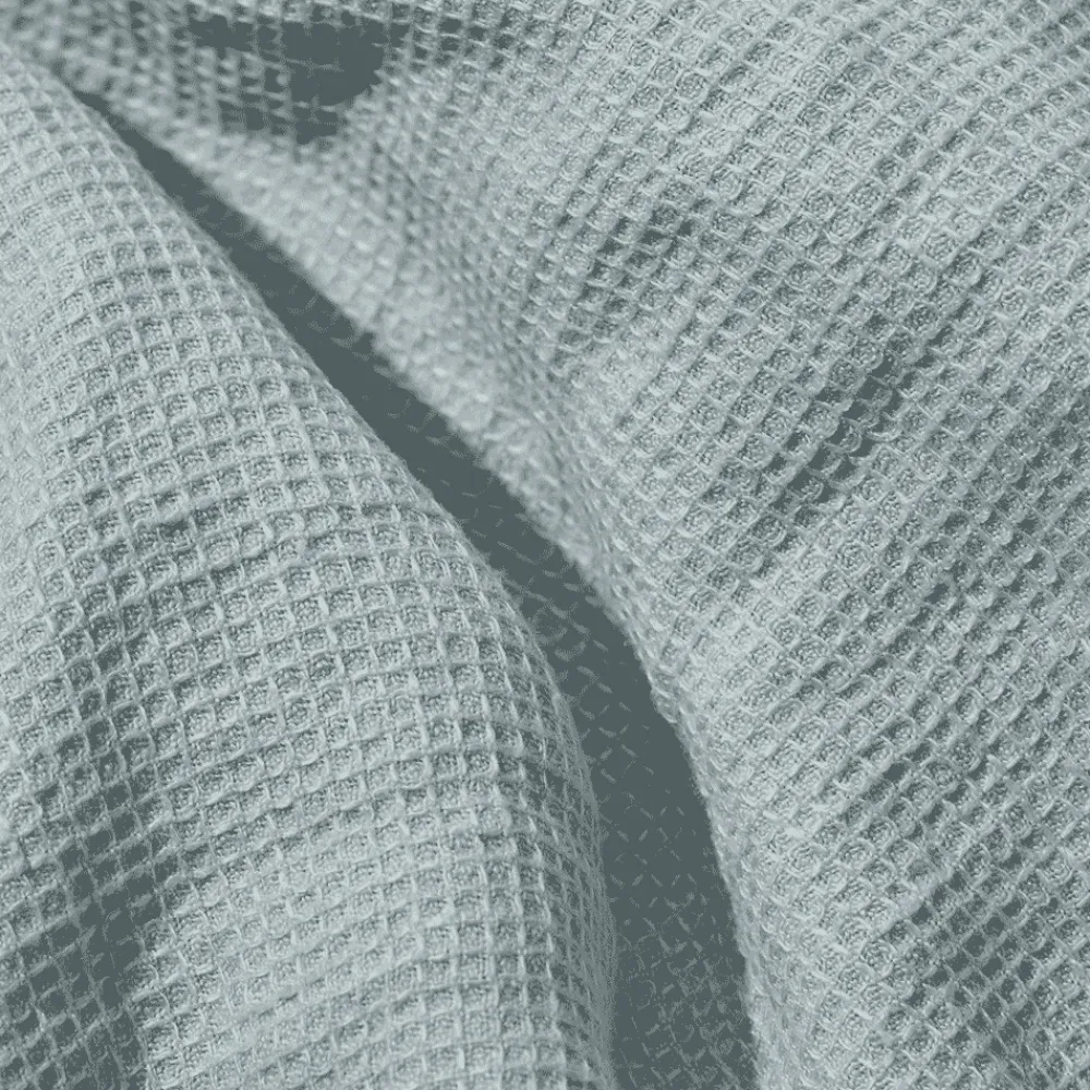 200 LINTEX Serviette de bain invité en lin - Nid d'abeille - Gris Vésuve