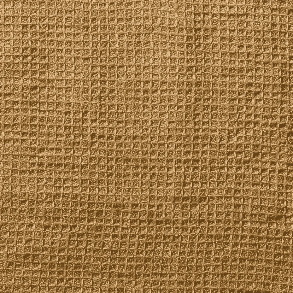 200 LINTEX Serviette de bain invité en lin - Nid d'abeille - Jaune Asahi