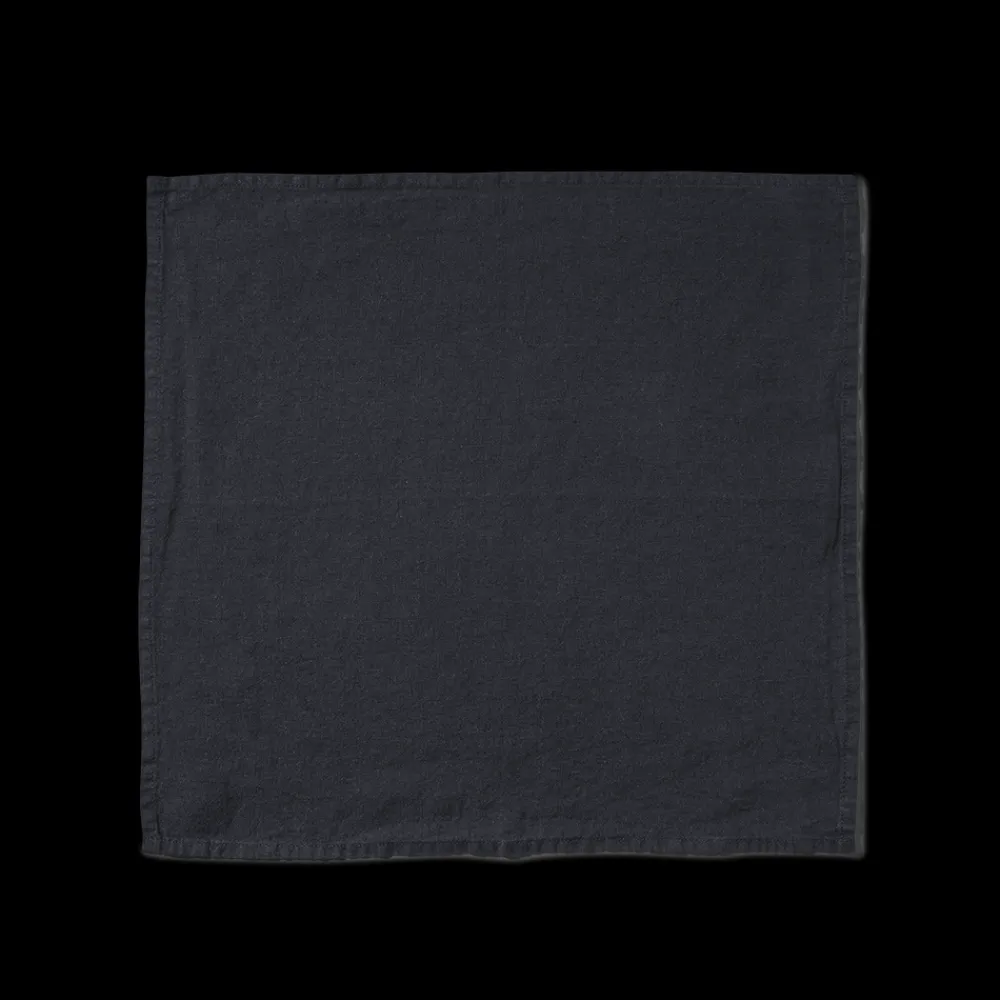 200 LINTEX Serviette de table en lin lavé - Bleu Encre