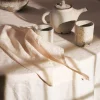 200 LINTEX Serviette de table en lin lavé - Blanc de Ceruse