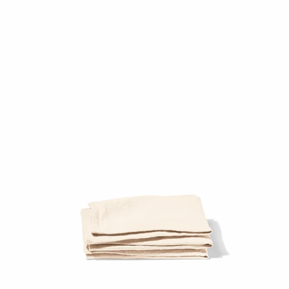 200 LINTEX Serviette de table en lin lavé - Blanc de Ceruse