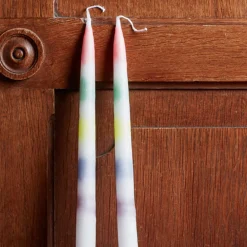1314 BITTEN DESIGN Set 2 bougies - Drip Arc-en-ciel
