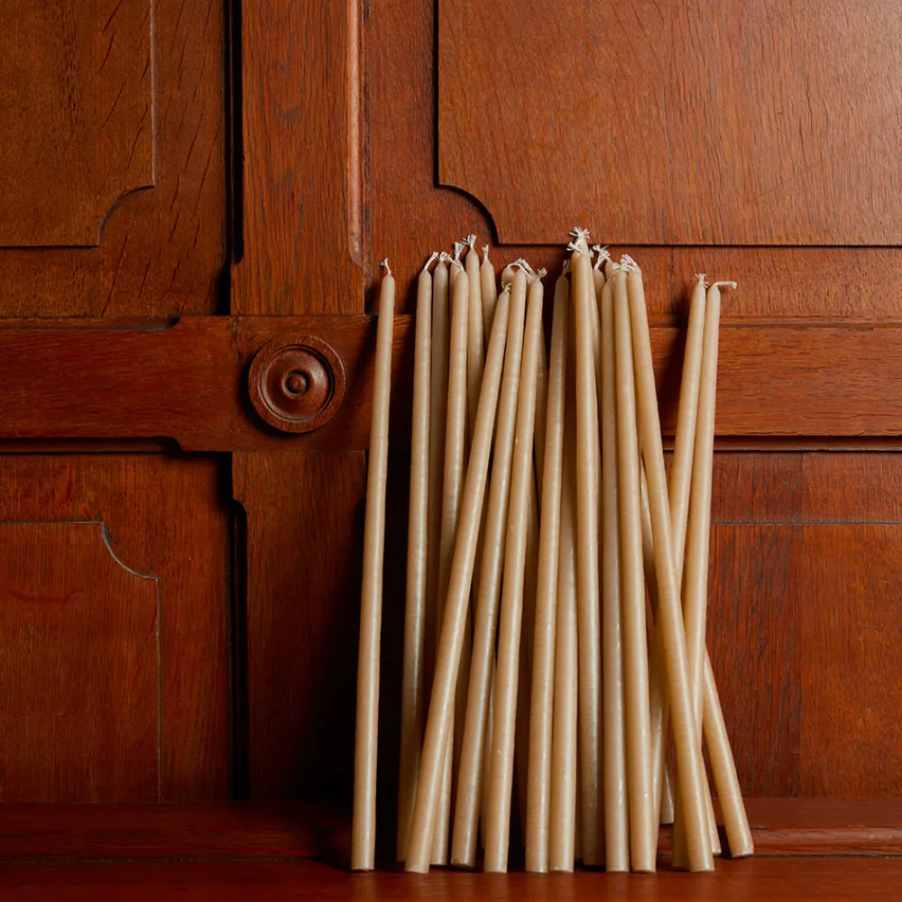 1061 CIERGERIE DES PREMONTRES Set de 25 bougies fines - Lin