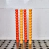1017 SLS AGENCY Set de bougie Taper - Rouge & Terracotta