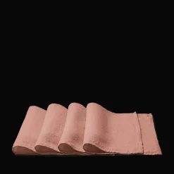 200 LINTEX Set de table en lin lavé - Rose Argile