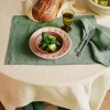 200 LINTEX Set de table en lin lavé - Vert d'Anduze