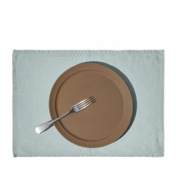 200 LINTEX Set de table en lin lavé - Gris Vésuve